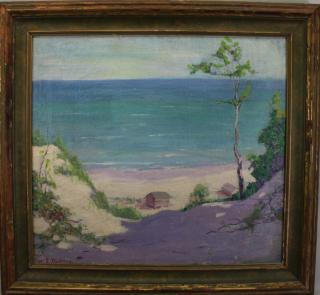 Appraisal: Edwin Wappler Illinois Pennsylvania Edwin Wappler - Coastal Landscape painting