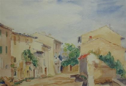 Appraisal: MARY BUTLER american - RUE HIPPOLYTE GUIS VIEUX CAGNES Signed