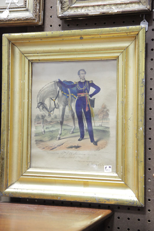 Appraisal: HUDDY DUVAL MILITARY LITHOGRAPH ''To Lieut Col Wm J B