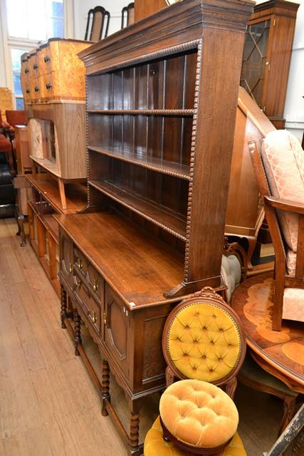 Appraisal: A JACOBEAN STLE OAK BOOKSHELF CABINET A JACOBEAN STLE OAK