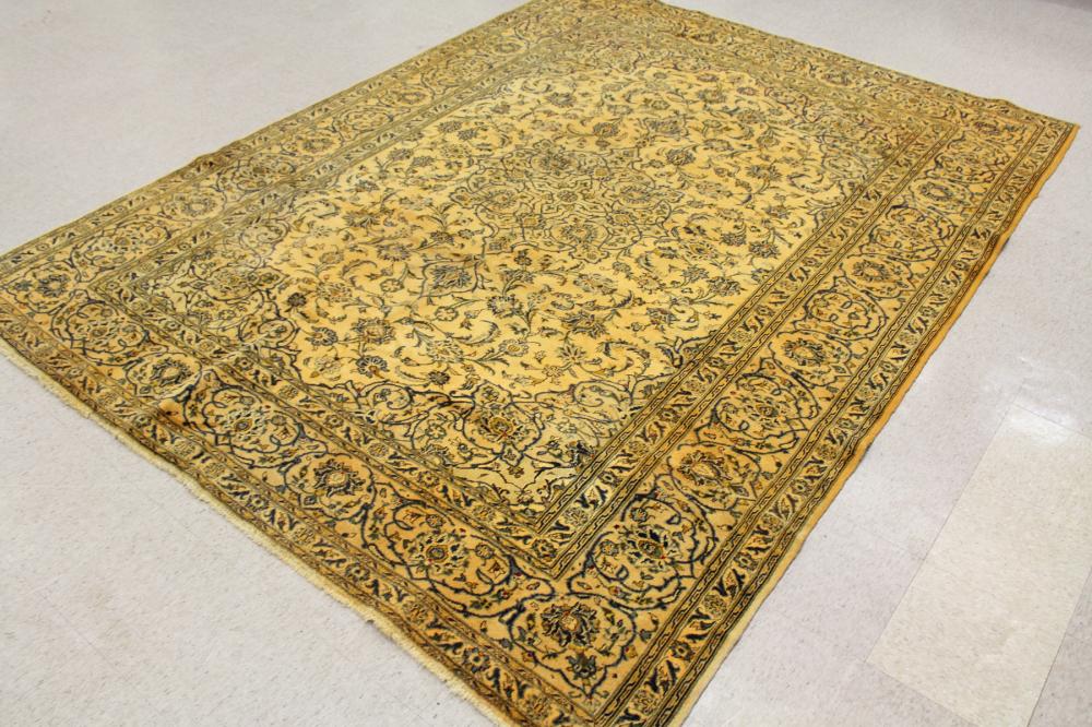 Appraisal: PERSIAN NAIN CARPET Isfahan Province central Iran floral and central