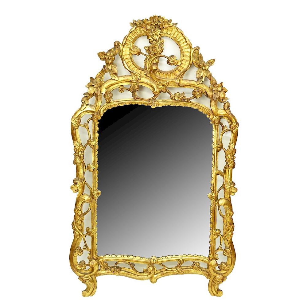 Appraisal: th Century Louis XVI Style Giltwood Mirror th Century Louis