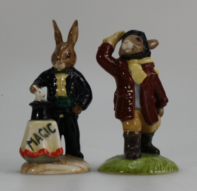 Appraisal: Royal Doulton Bunnykins figures Magician DB limited edition and Airman