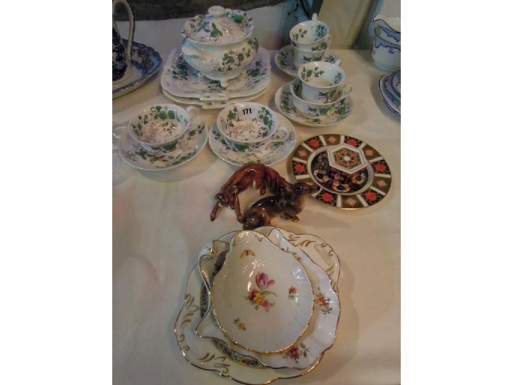 Appraisal: A collection of Victorian Felspar teawares probably by Minton with