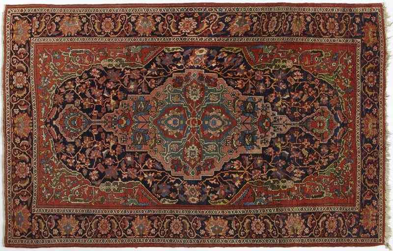 Appraisal: Antique Feraghan Sarouk Oriental Rug ' x ' '' Circa