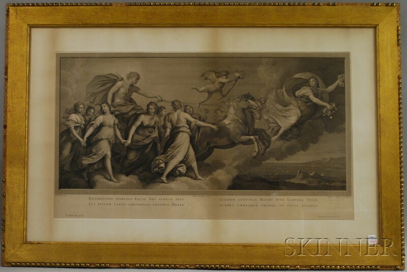 Appraisal: th Century Italian Engraving Depicting a Mythological Scene After Raphael