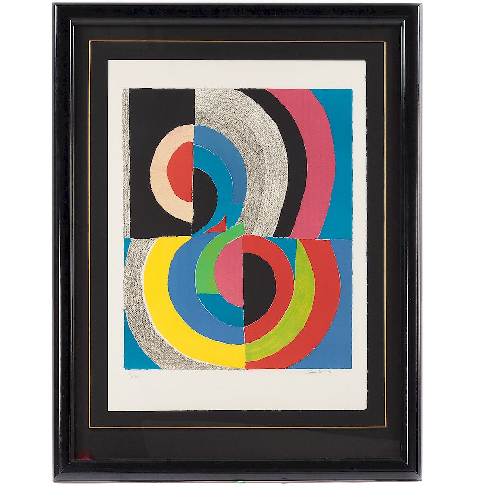 Appraisal: Sonia Delaunay Plougastel French Ukranian - c lithograph in colors