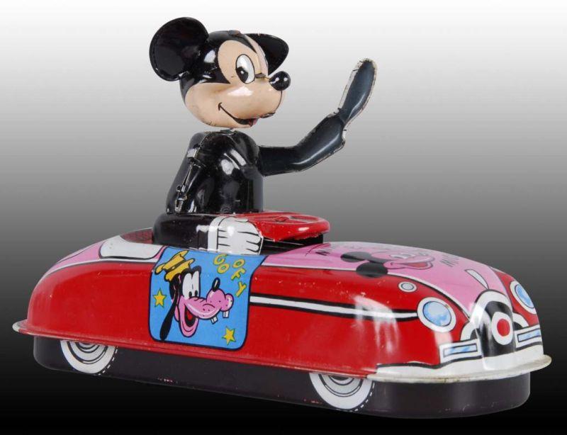 Appraisal: Walt Disney Linemar Mickey Mouse the Driver Toy Description Original