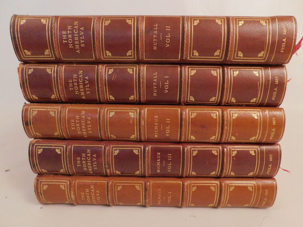 Appraisal: BOTANICAL BOOKS - NO AMERICAN SYLVA Set of rare antique