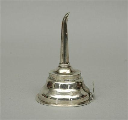 Appraisal: English Sterling Silver Wine Funnel