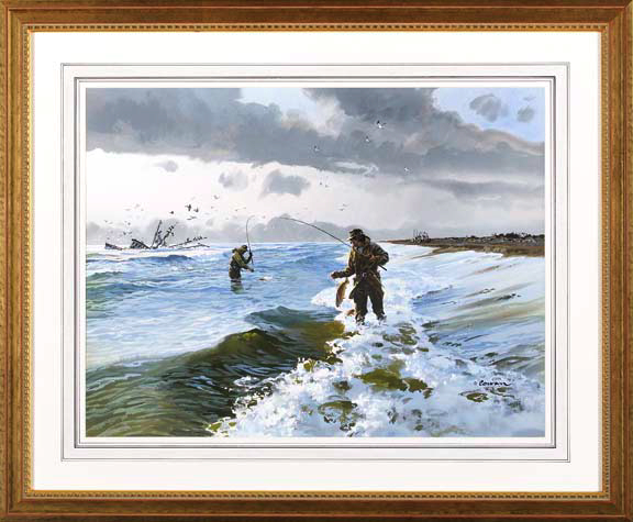 Appraisal: John P Cowan American Tennessee b Active Texas Surf Fishing