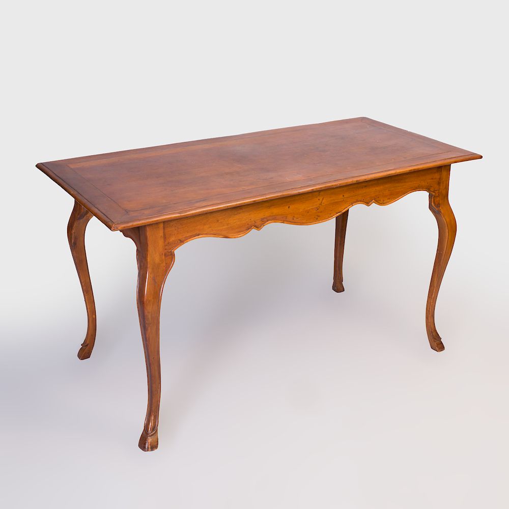 Appraisal: Louis XV Style Provincial Beechwood Table x x in Condition