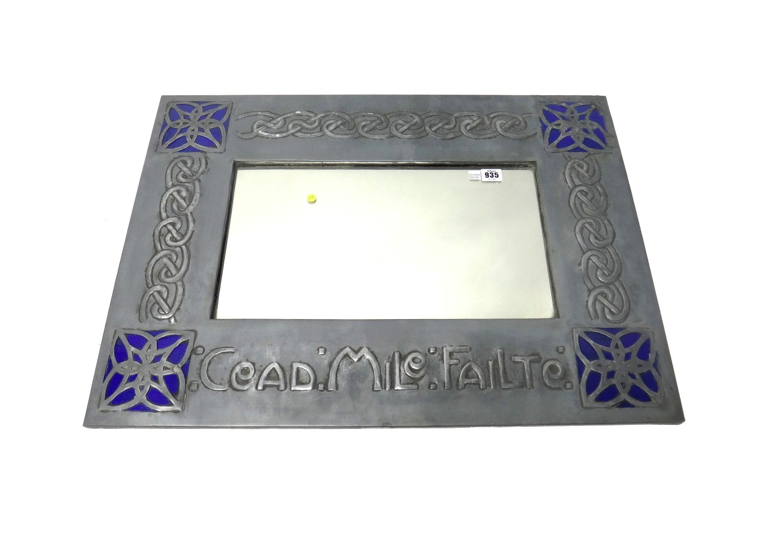 Appraisal: An Arts and Crafts pewter mirror circa of rectangular form