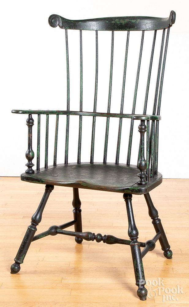 Appraisal: Peter Deen and Steve Cherry Windsor armchair Peter Deen and