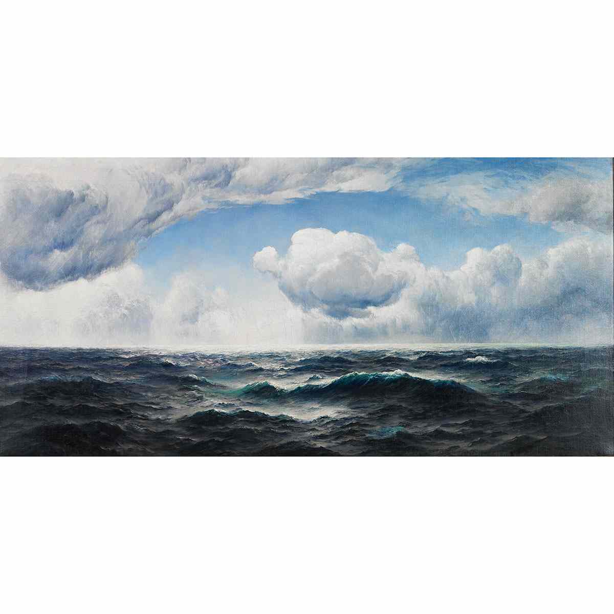 Appraisal: David James Active c - British MORNING TIDE WITH CLOUDS