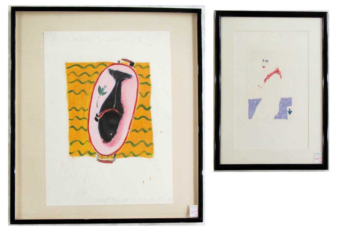 Appraisal: RANDAL SUMNER TWO MIXED MEDIAS ON PAPER Yakima Washington born