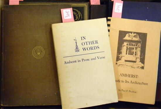 Appraisal: Ephemera Amherst College Class of various Reunion booklets photographs of