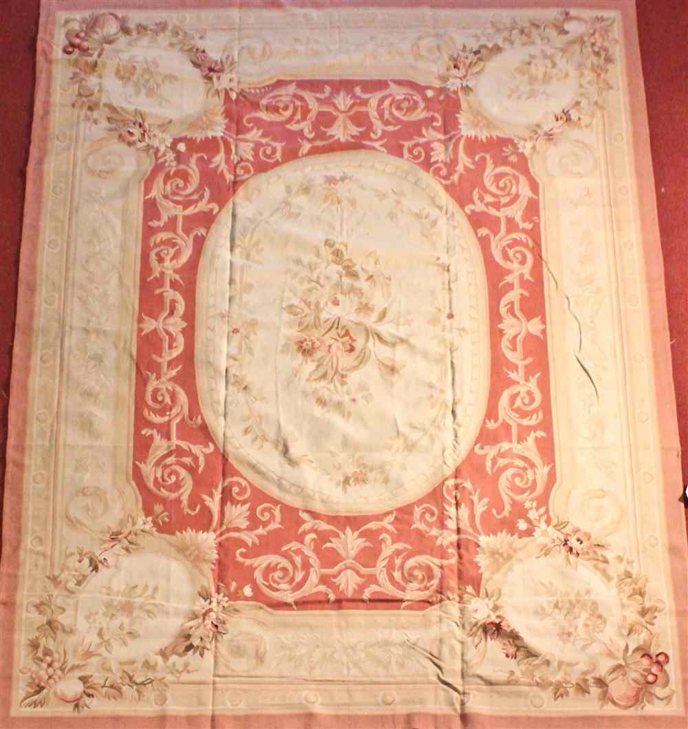 Appraisal: CHINESE AUBUSSON RUG approx ' x no listed price Provenance