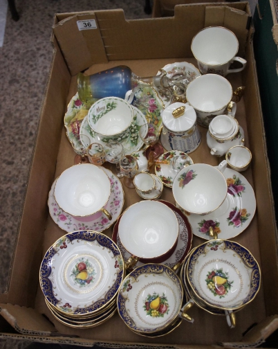 Appraisal: A collection of pottery to include commemorative cups Paragon Chatsworth