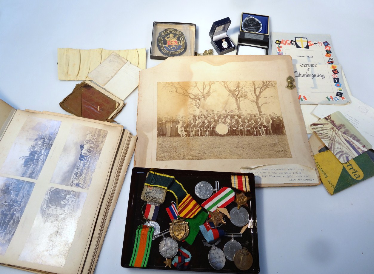 Appraisal: Various war related and other medals ephemera etc to include