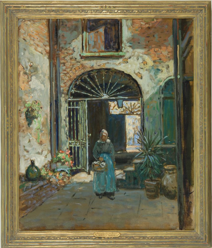 Appraisal: ABBOTT FULLER GRAVESAmerican - French Quarter New Orleans Unsigned Provenance