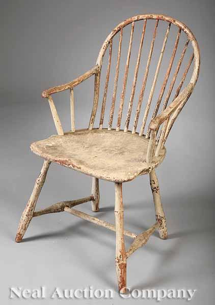 Appraisal: An American Hoopback Windsor Armchair late th early th c