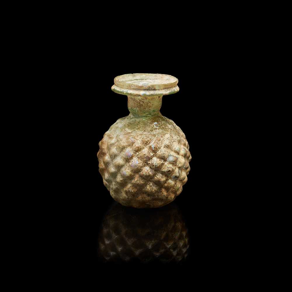 Appraisal: ROMAN GLASS OIL SPRINKLER FLASK EUROPE OR NEAR EAST RD-