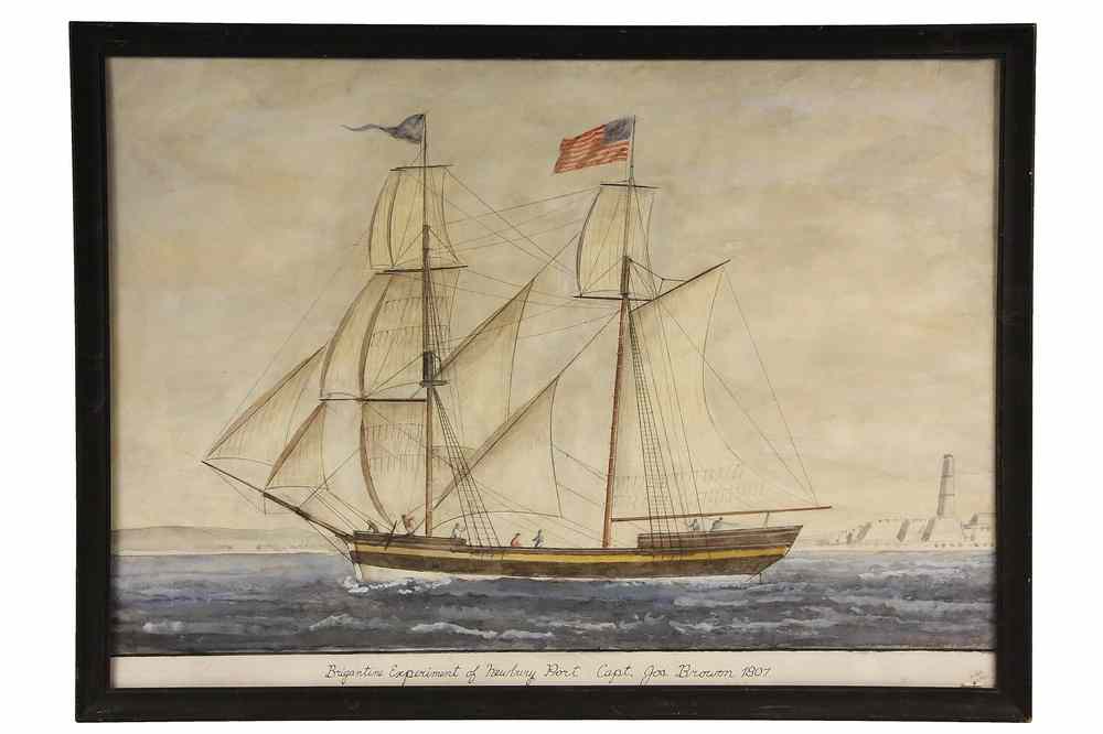 Appraisal: MARINE W C - 'Brigantine Experiment of Newbury Port Capt