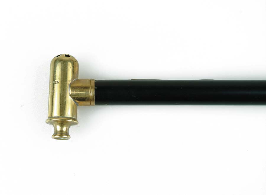 Appraisal: SIREN CANE Acme siren is mounted on an ebony shaft