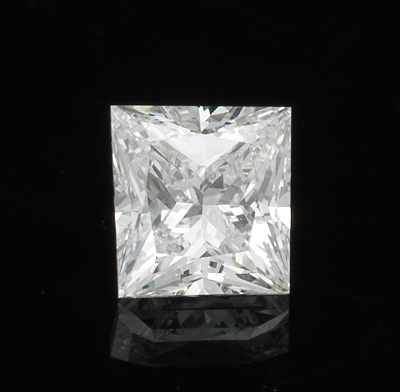 Appraisal: An Unmounted Ct Princess Cut Diamond GIA Certified GIA report