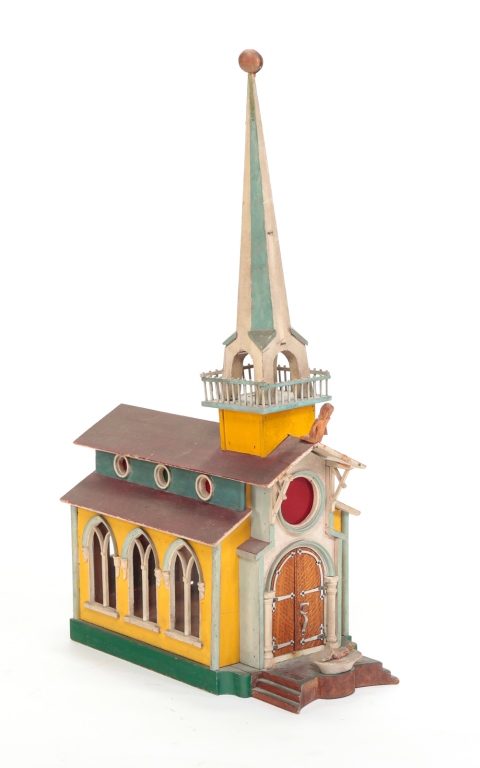 Appraisal: ST JOSEPH'S CHURCH MODEL Early th century Well detailed hand