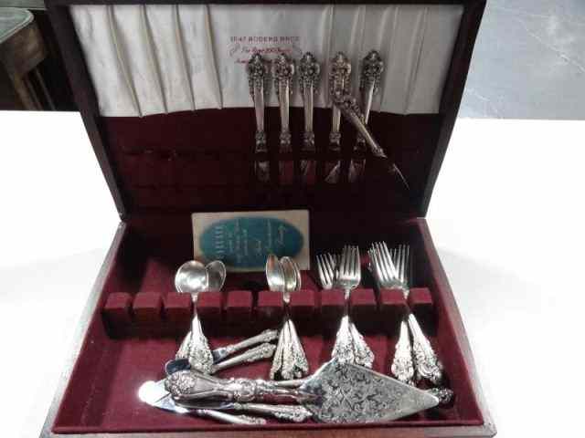 Appraisal: STERLING Wallace Grand Baroque Flatware Includes pieces dinner forks salad