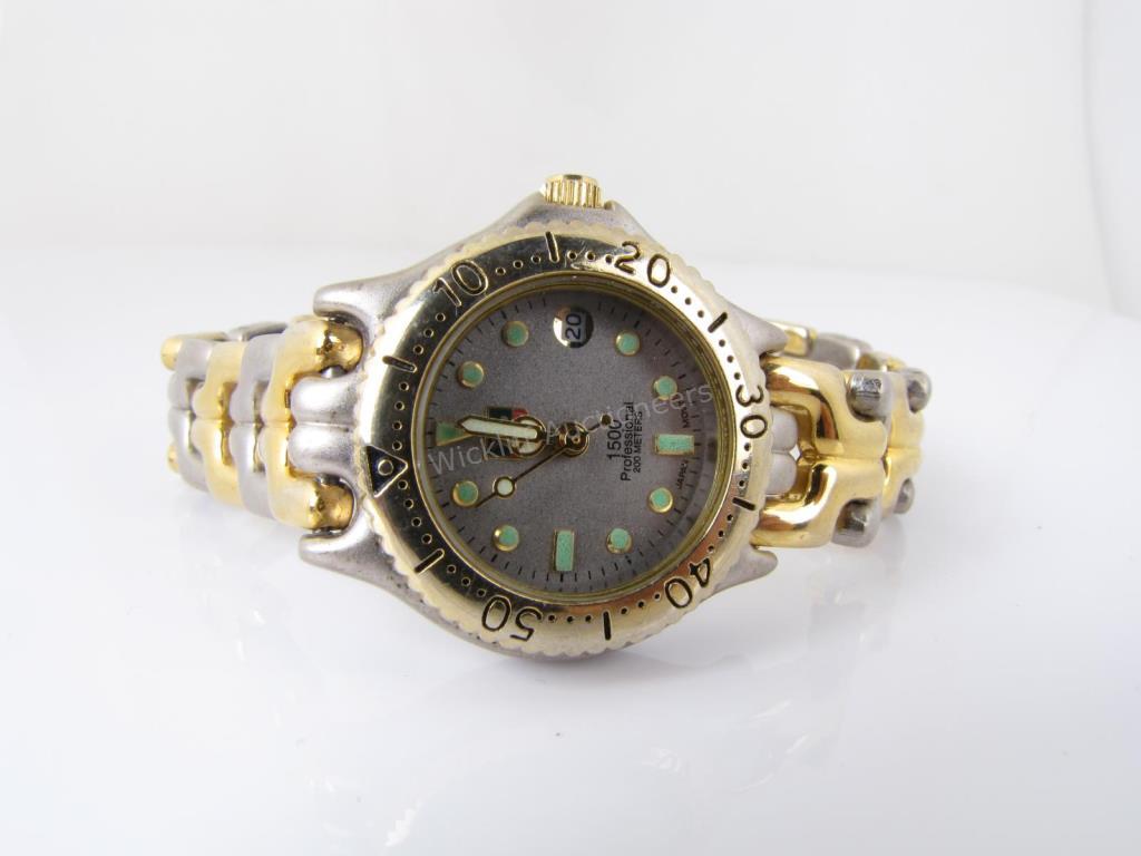 Appraisal: A lady's Tag Heuer m wristwatch gold plate and stainless