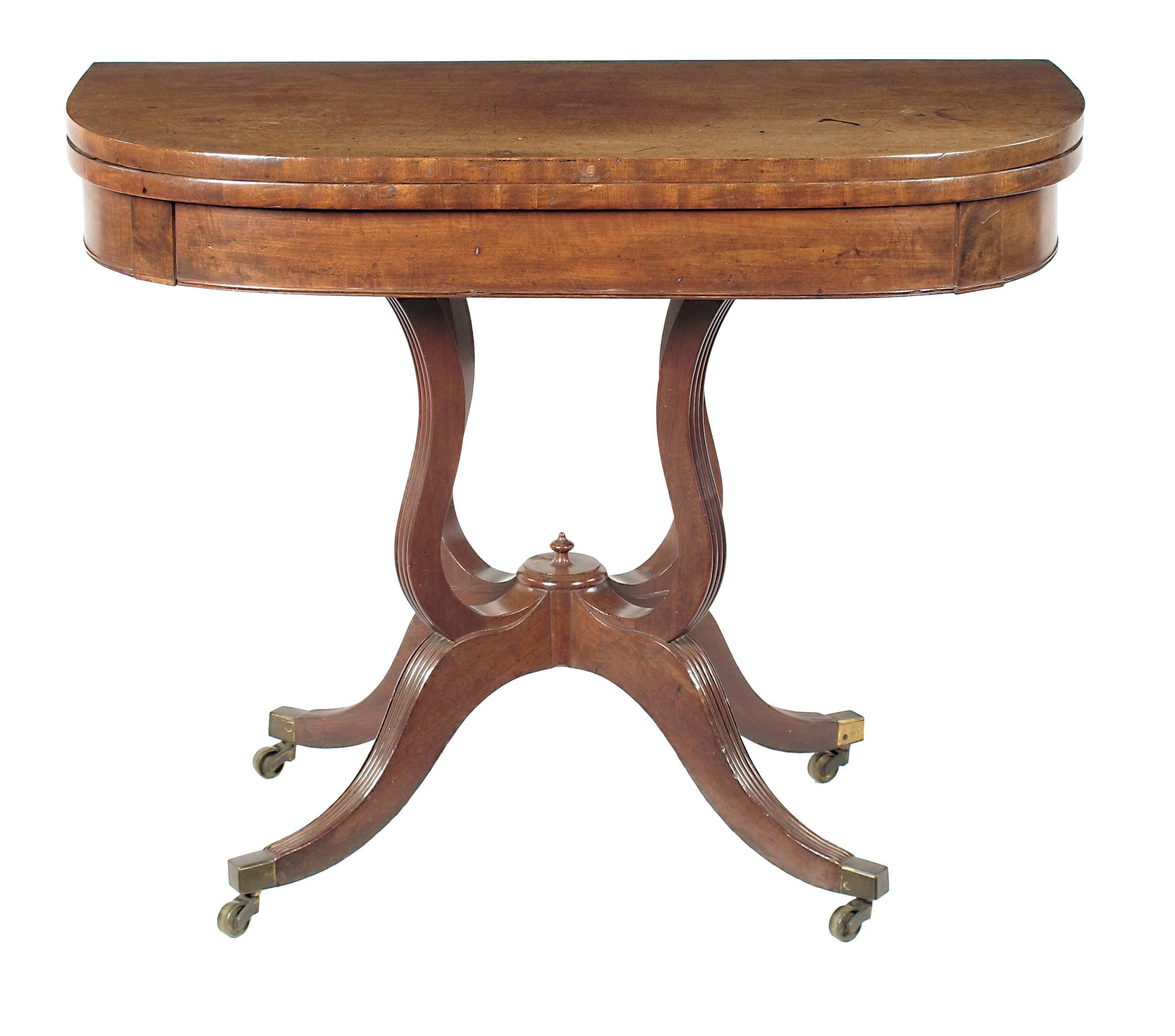 Appraisal: An early th century mahogany card table