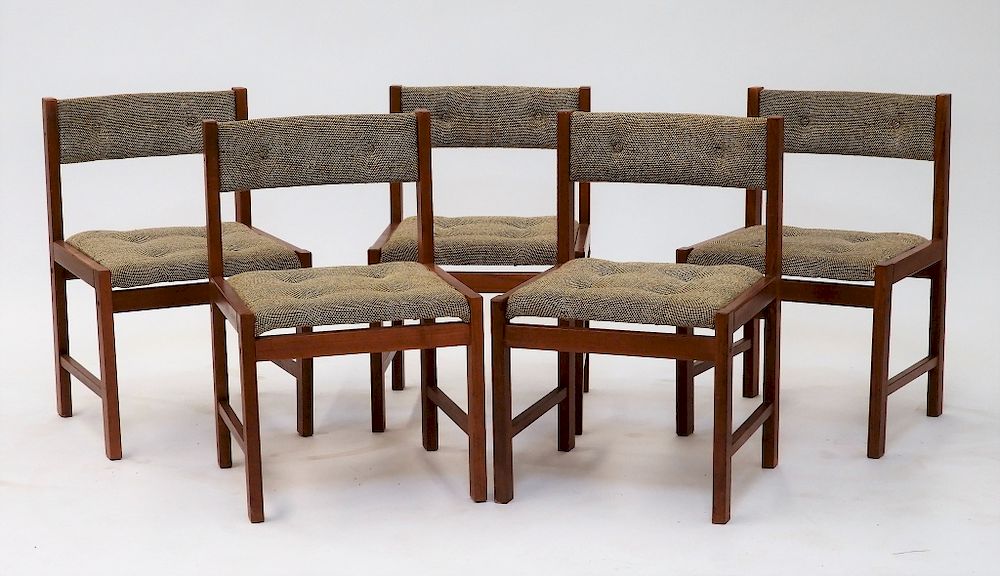 Appraisal: PC Scandinavia Woodworks Co Modern Side Chairs Singapore Circa Dark