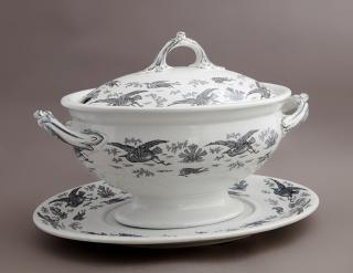 Appraisal: Wedgwood Co Covered Ceramic Tureen and Flat Wedgwood Co Covered