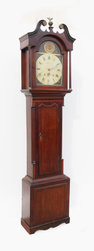 Appraisal: TH CENTURY OAK LONG CASE CLOCK Early to mid th