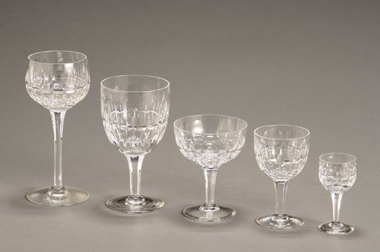 Appraisal: Stuart Cut Crystal 'Clifton Park' Stem Table Service Second Half