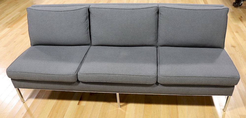 Appraisal: Florence Knoll Upholstered Sofa From a Brooklyn estate - Dimensions