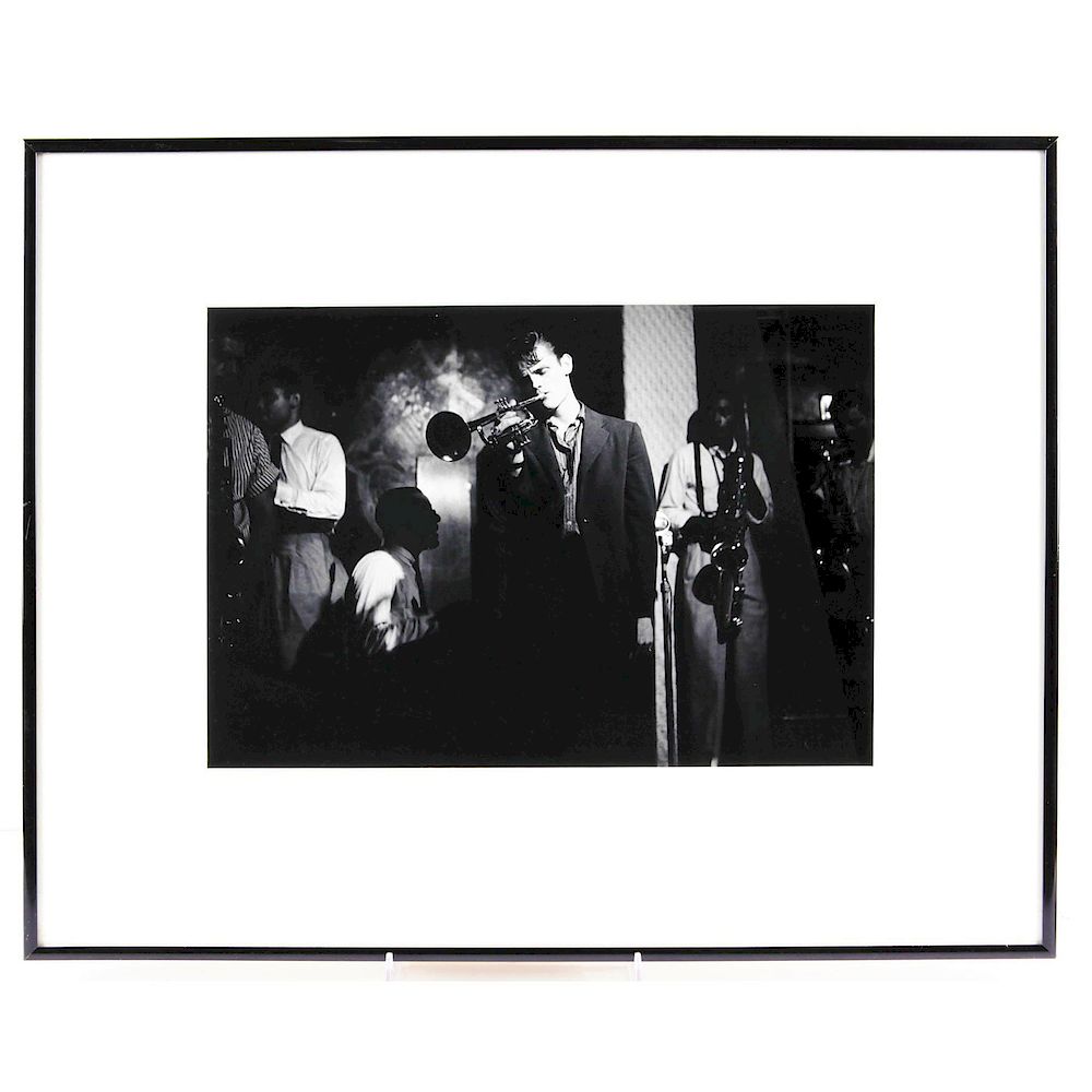 Appraisal: CAROLE REIFF PHOTOGRAPH CHET BAKER C Black and white image