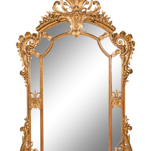 Appraisal: A R gence Style Giltwood and Composition Mirror Late th