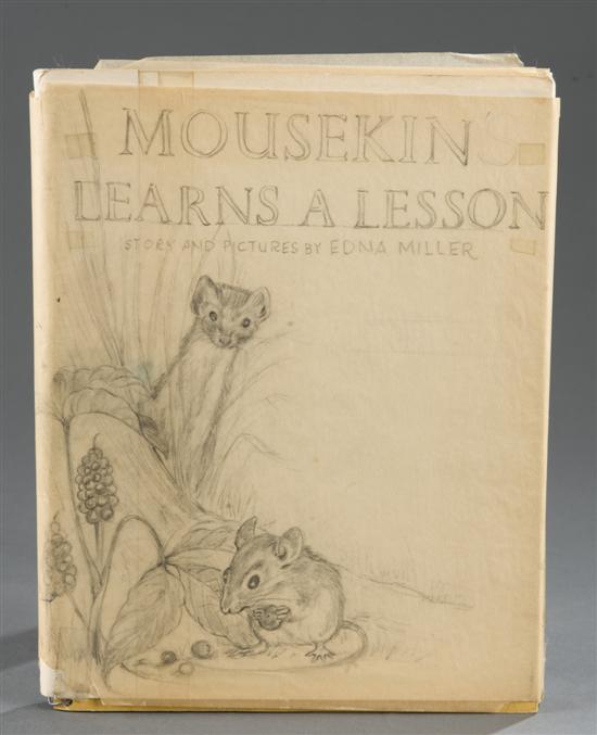 Appraisal: Children's Original Drawings Edna Miller full mockups consisting of her