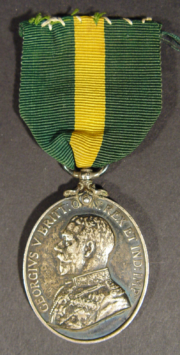 Appraisal: Military Territorial Force Efficiency Medal inscribed CPL W SANDERSON LOND