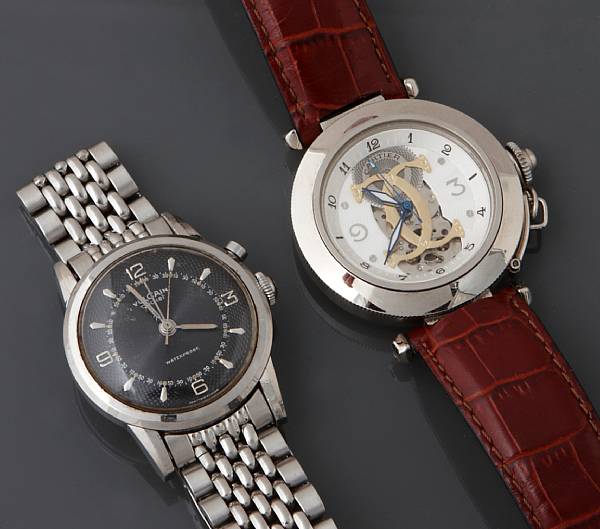 Appraisal: A collection of three wristwatches and one railroad grade pocket