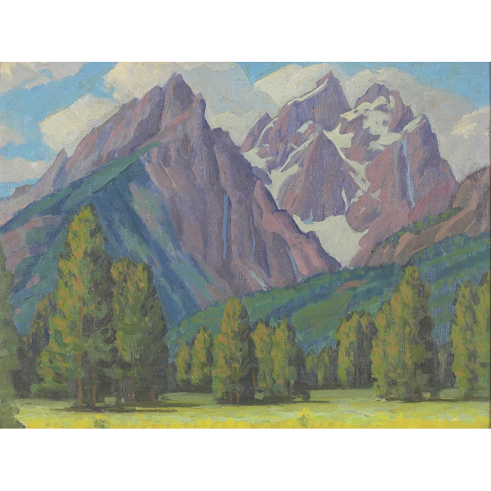 Appraisal: Paul Kauver Smith American - Mountain Scene c oil on