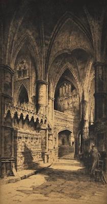 Appraisal: Albany E Howarth British - South Ambulatory Etching on paper