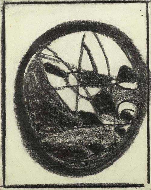 Appraisal: HOELZEL ADOLF Olm tz M hren - Stuttgart Untitled Graphite