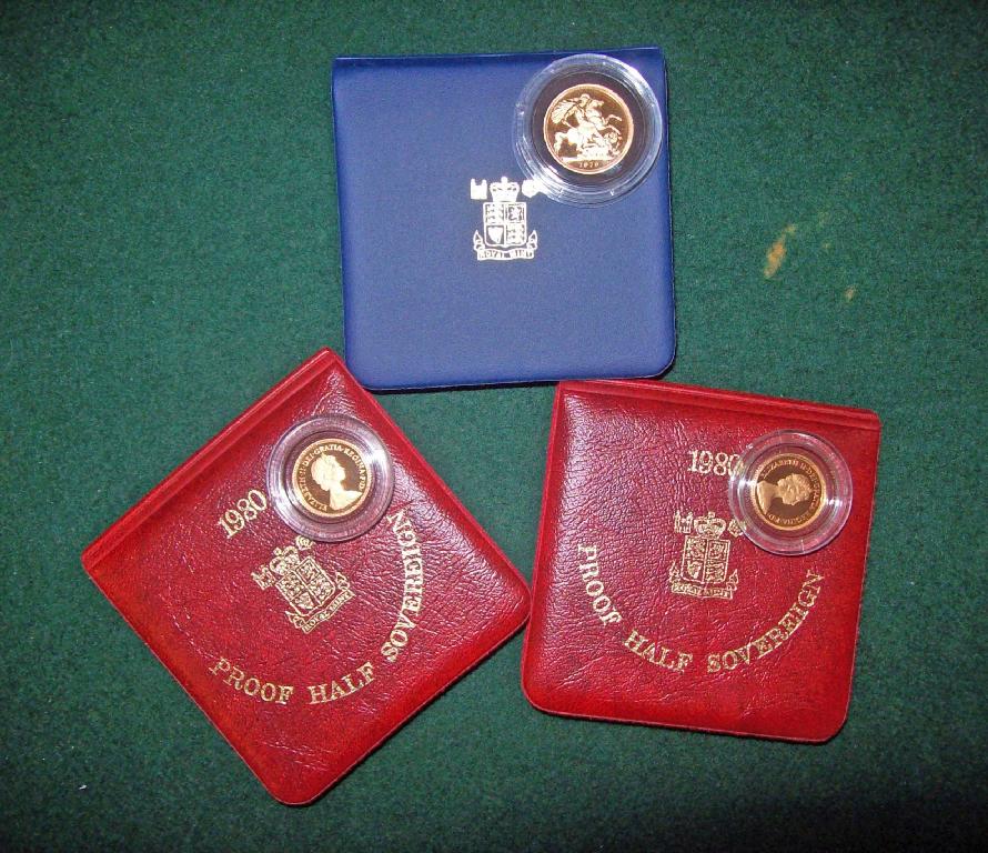 Appraisal: An Elizabeth II Proof Sovereign and two similar Half Sovereigns