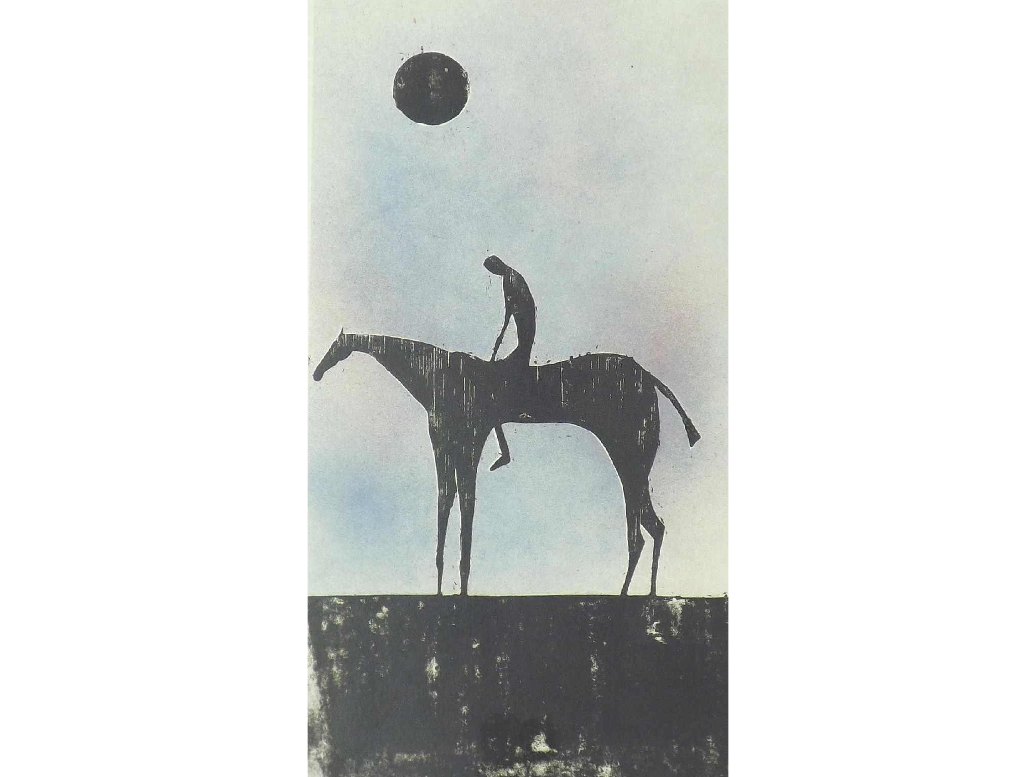 Appraisal: Possibly by Elizabeth Frink - - horse and rider at