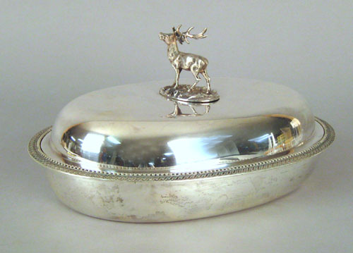 Appraisal: New York silver entree dish by Ball Black Co with